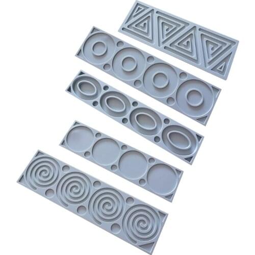 4 Cavity Silicone Mold Fondant Cake Chocolate Sugarcraft Mousse Decorating Clay Soap Mould Baking Tool