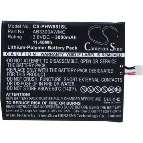 Cameron sino 3000mah battery for PHILIPS W8510 Xenium W8510 AB3300AWMC Mobile, SmartPhone Battery