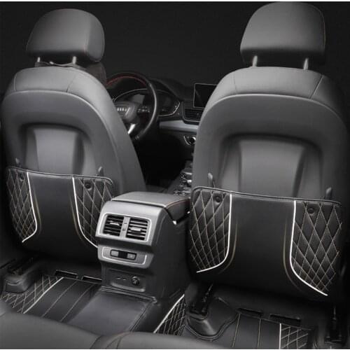 Car Anti Child Kick Pad Interior Seat For audi a3 8p sportback q5 a5 sportback a4 b7 a6 4f c6 Protective Pad Leather Waterproof