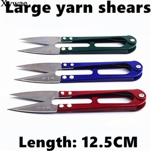 12.5cm Large Yarn Shears Cutting Thread Scissors Shears Spring Cross Stitch Tailors Scissors Embroidery Sewing Scissors Fabric