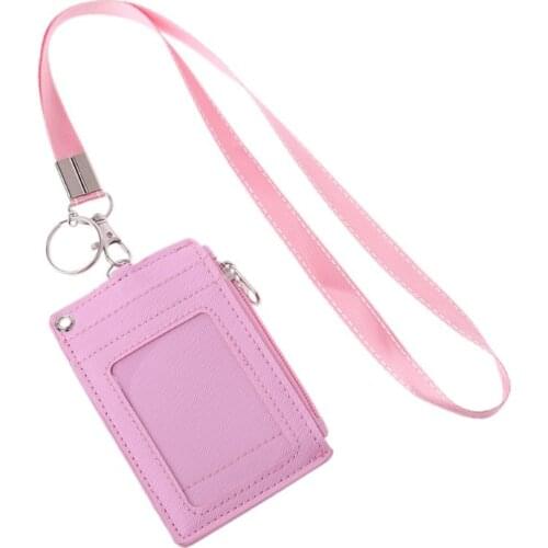 Business Credit Card ID Badge Coin Purse Holder Neck Strap Lanyard Keychain
