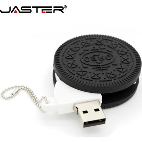 JASTER 2020 Hot fashion Cartoon Oreo Rotating Cookies USB Flash Drives 2.0 4GB 8GB 16GB 32GB 64GB gift USB Flash Memory Stick