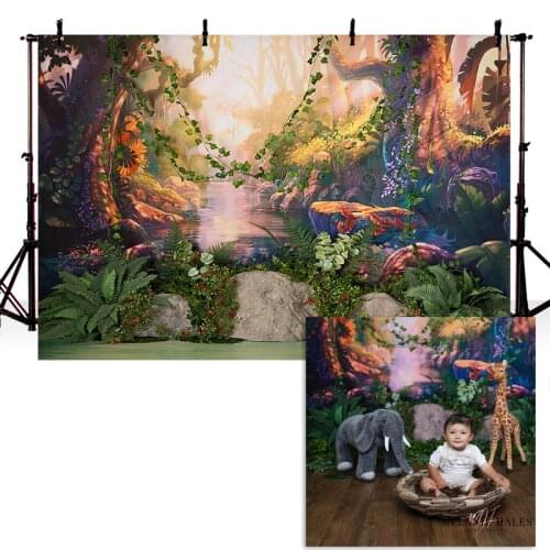 Wonderful Forest Photography Background Newborn Photo Girl Backdrop Baby Shower Custom Studio Decoration Props Printed Banner