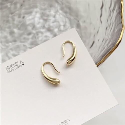 Hot Sale Simple Design Smooth Earring Fashion Jewelry Teardrop/Water Drop/Raindrop Dangle Earrings for Women Valentine Gifts