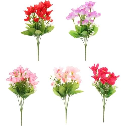 Artificial Flower, ARTIFICIAL SILK FLOWERS MANGNOLIA BUNCH Wedding Home Party Outdoor 5 Colors