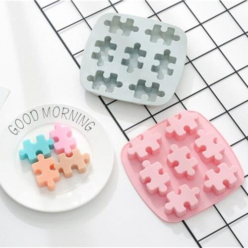 Creative Puzzle Cube Chocolate Silicone Mold Fondant Moulds Cake Decorating Tools Candy DIY Molds For Baking Kitchen Accessories