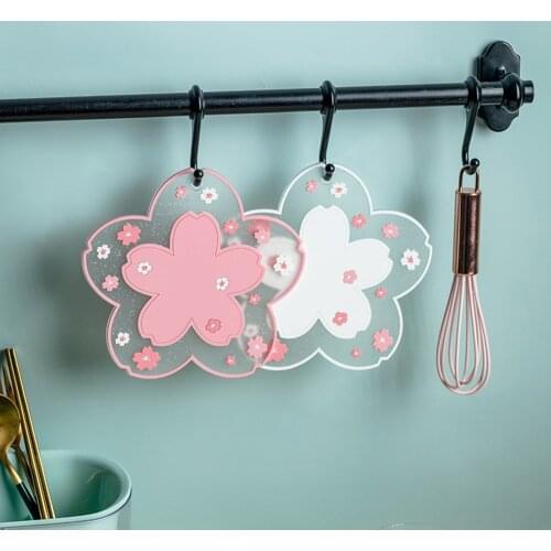 Kitchen Coaster Placemat PVC Practical Non-slip Pot Cup Holders for Hot Dishes Home Decor Heat Resistant Placemat