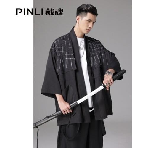 Free Shipping New Mens MALE Man Casual Pin Li 2021 Spring New Dark Plaid Embroidered Jacket Mens Jacket BC211104097