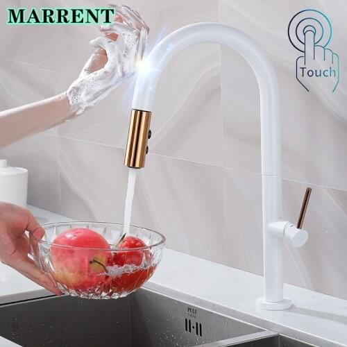 MARRENT White Kitchen Faucets