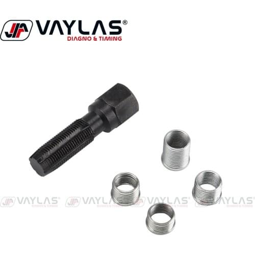 5pcs Spark Plug Rethread Set High Quality Car Engine Spark Plug Thread Repair Tap Tool with 4 Inserts M14x1.25mm