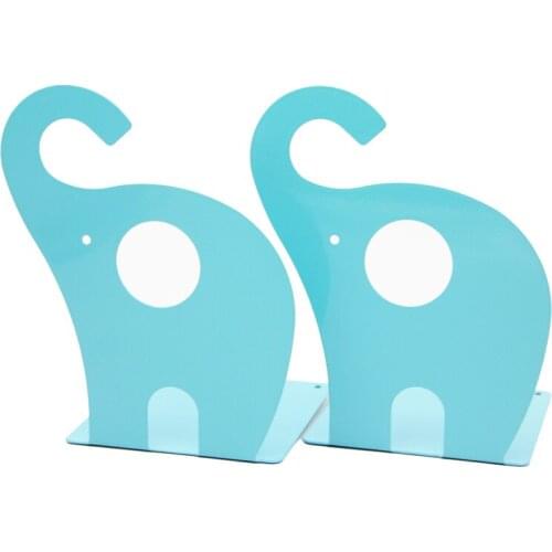 New Creative cute cartoon Elephant Metal book stand Childrens Bookends School Student gift 906