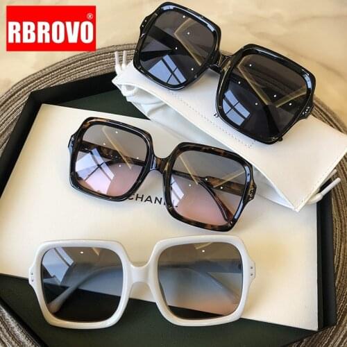 RBROVO Oversized Sunglasses Women Square Sun Glasses For Women Vintage Eyewear Brand Designer Sunglasses Women Luxury Okulary
