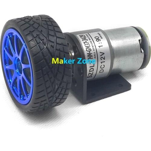 ONE Set of Car Parts included 12V with hall sensor motor,65mm Plastic wheel/Tyre, coupling, For DIY Car, Robot, Free shipping