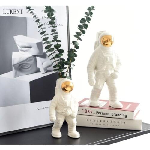 NORDIC STYLE ASTRONAUT FLOWER STAND MODERN MINIMALIST GUEST RESTAURANT HOME DECORATION ASTRONAUT VASE DECORATION