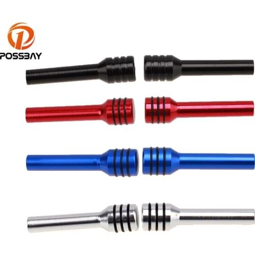POSSBAY 2x Aluminum Alloy Car Door Lock Knob Pins Silver/Blue/Red/Black Car Door Lock Button Pin Screw Knob Universal