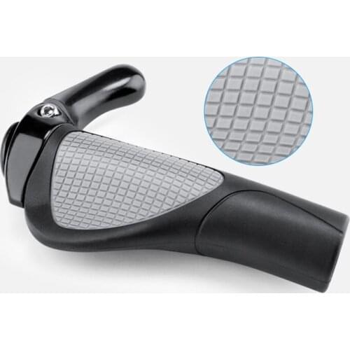 Shockproof Bicycle Grips Anti-skid Mountain Bike Grips Integrated Rubber Cycling Hand Rest Adjustable Vice Horn Bicycle Grips