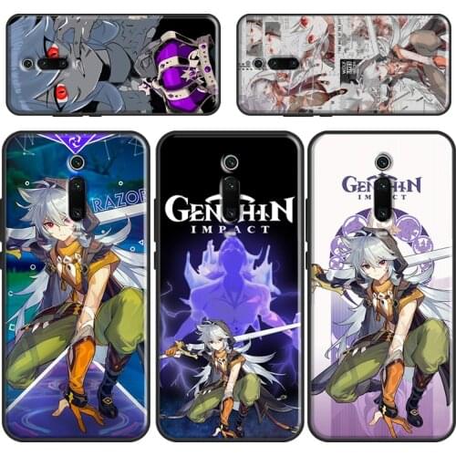 Razor Genshin Impact Cover For POCO X3 Pro M3 F3 Phone Case For Xiaomi Mi 10T Pro 11 Ultra 9 10 Mi Note 10 Lite
