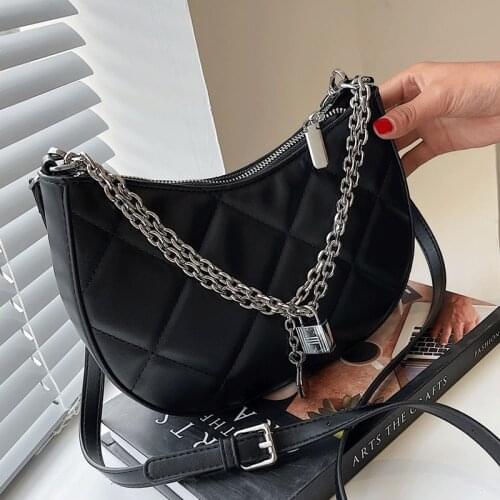 Luxury Handbags Women Hobos Bags Designer Female Leather Crossbody Shoulder Bag Chains Sac Diamond Lattice Messenger Bags Ladies
