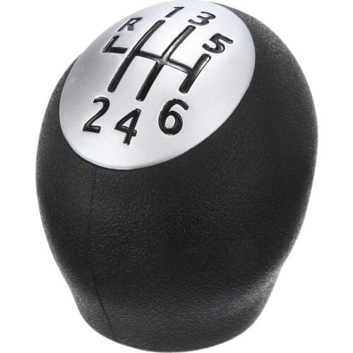 1pcs Gear Shift Knob Replacement Parts 6 Speed Gear Shift Knob For Megane Scenic For Vauxhall Opel For Nissan