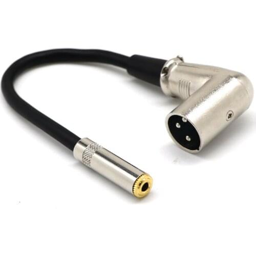 DIY 3.5 female to XLR male elbow mixer line Canon 3.5 computer SLR microphone line microphone line
