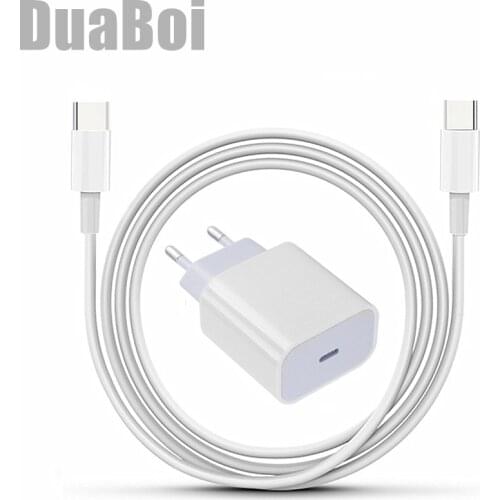 QC3.0 4.0 PD Fast Charger For iPhone Dual Usb C Charging Cable For iPad Air Pro Samsung Galaxy S20 FE A42 5G M51 M31 M01 A71 A51