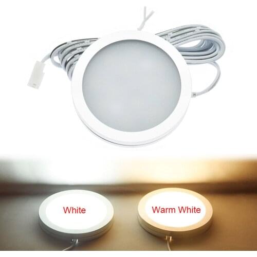 2W 12V LED Recessed Down Light Caravan Interior Lighting Interior Roof Ceiling Light Cabinet Lamp For Camper RV Trailer Boat Van