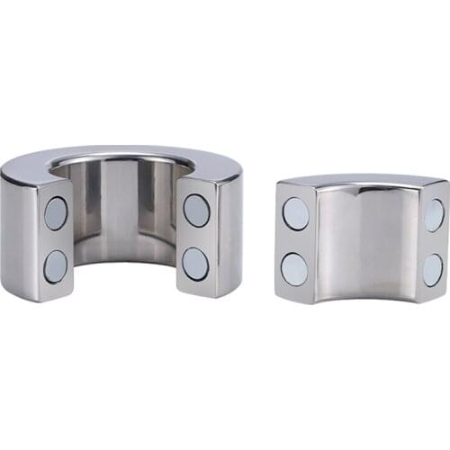 Cock Cage Exercise Steel Ball Stretcher Testicular Restraint Heavy Weight Penis Ring Scrotum Stretcher Alloy cock rings