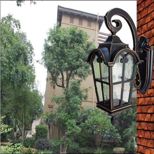 Waterproof outdoor wall lamp balcony garden gazebo door enclosing wall villa aisle bedroom vintage wall light WKS-OWL31