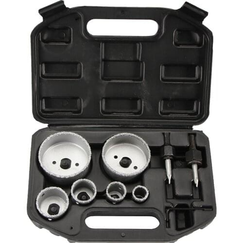 1set 22-73mm For Tile Ceramic Marble Glass Diamond Coated Hole Saw Drill Bit Tool Set