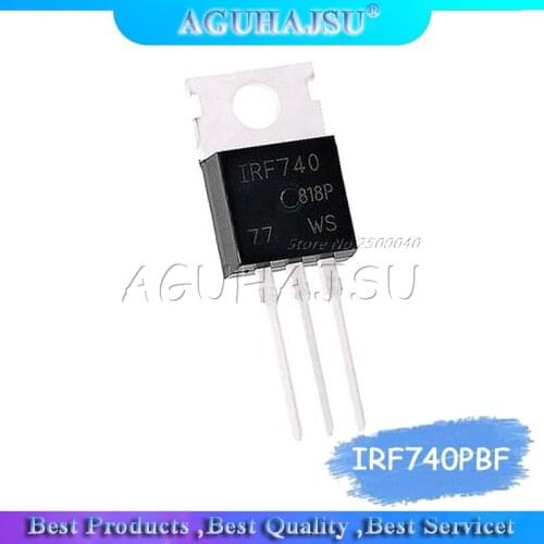 10pcs IRF740 IRF740PBF 400V 10 Amp MOSFET N-Chan TO-220 new original