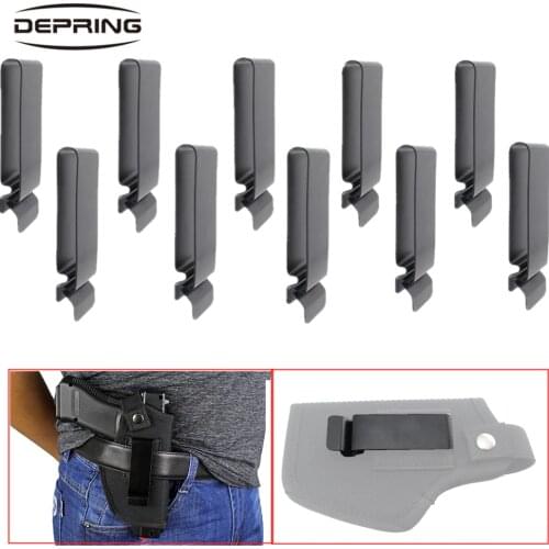 10pcs/set Pistol Metal Clip Holster Sheath Belt Clip Clasp Spring Hook Buckle Hunting Accessories