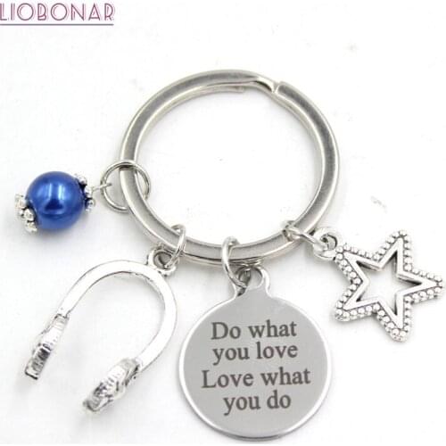 10PCS New Arrival Stainless Steel Key Ring Keychains Music DJ Headphone Keychain Keyring Gifts for Men Women Jewelry