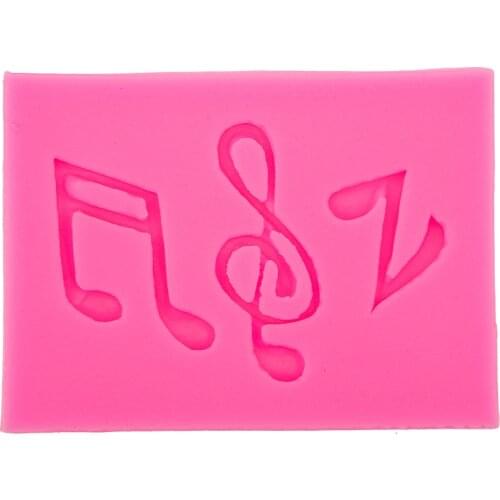 3D Musical Notes Silicone Mat Lace Mold Fondant DIY Cake Decorating Tools Silicone Chocolate Mould T0555