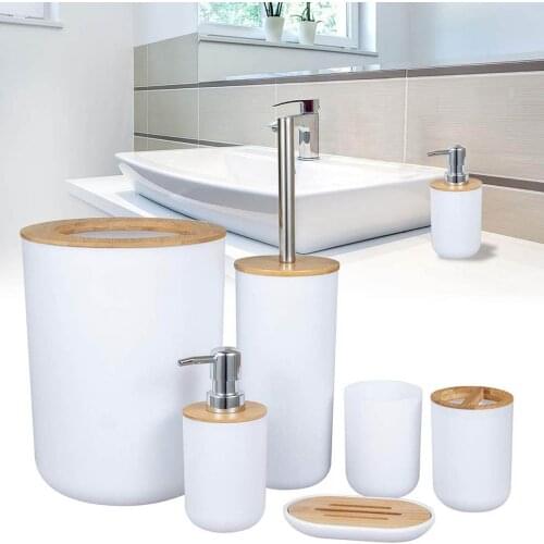 40# Luxury Bath Container Accessories Bath Set Lotion Bathroom Accessory Set Vertical Diversified Large-capacity Organizador