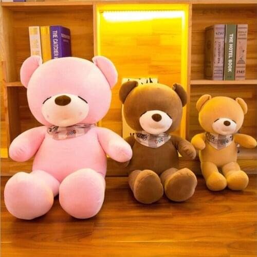 55cm 75cm 95cm Large Size Teddy Bear Plush Toys Animal Cartoon Pillow Cushion Cute Stuffed Dolls Love Valentines Birthday Gifts