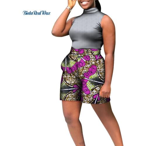 2020 Fashion African Skirts for Women Bazin Riche Ankara Print Lovely Mini Skirt African Women Clothing WY8194