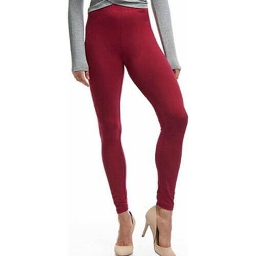 Stretch Ankle Length Pants Slim Female Fitness High Waist Push Up Pencil Pants Workout Casual Solid Color Leggings