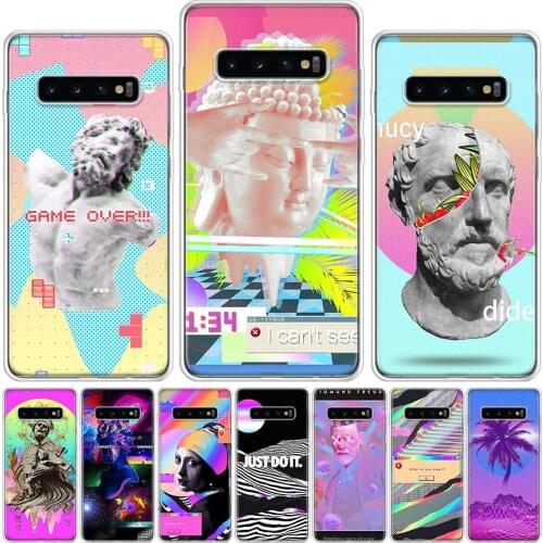 Modern art of David sculpture Phone Case For Samsung Galaxy A51 A71 A50 A70 A80 A90 A01 A6 A7 A8 A10 A10S A20S A20E A30 A40 Plus