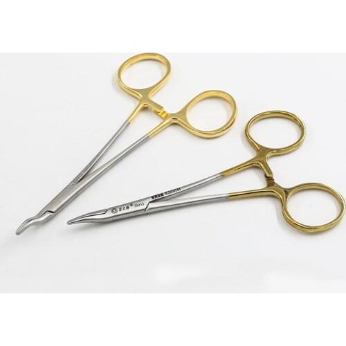 Tiangong Juncheng Golden Handle Nasal Needle Holder Needle Holder Beauty Plastic Surgery Nose Plastic Surgery Tool Needle Holder