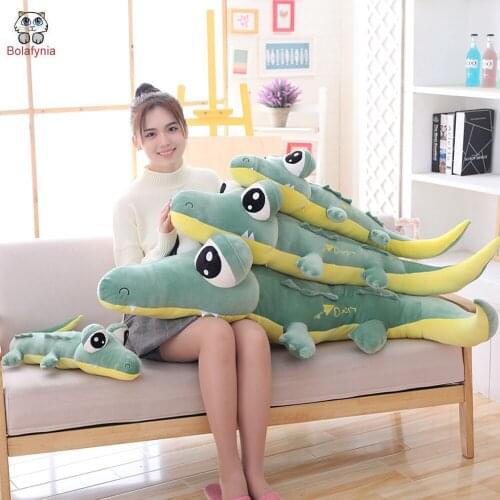 BOLAFINIA children plush toys Down cotton big eyes crocodile kids baby Christmas birthday gift stuffed toy