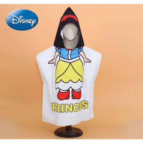 Disney Schneewittchen Childrens Towel Swimming Cut Velvet Cartoon Knitted Bathrobe Cloak Bath Towel with Hood Beach Towel