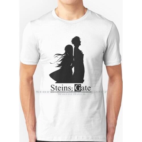 Steins ; Gate ( Light ) T Shirt 100% Pure Cotton Steins Gate Steins Gate Steins Gate Okabe Rintaro Makise Kurisu Kyouma Suzuha