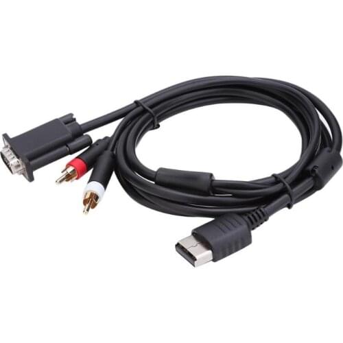 High Definition VGA Cable RCA Sound Adapter HD Box Cable for Sega Dreamcast Game Accessories Peripheral Parts