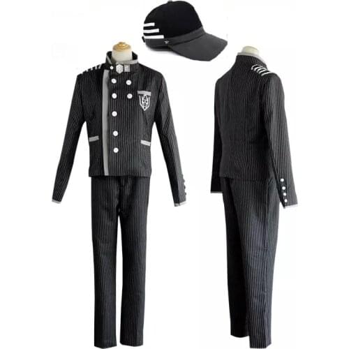 Danganronpa V3 Killing Harmony Saihara Shuichi Cosplay Costume + Hat