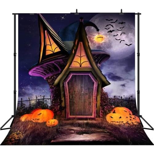 Lyavshi photography background cartoon Witchs House pumpkin Halloween theme backdrop professional photo studio