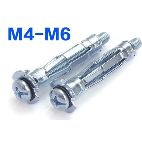 M4 M6 Plasterboard Expansion Screw Bolt Hollow Curtain Wall Screw Expansion 20pcs