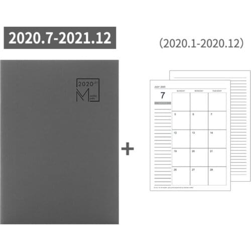 Agendas 2020-2021 Planner Organizer B5 Notebook and Journals DIY 365 Days Plan Note Book Monthly Weekly Schedule Writing