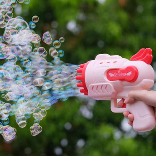 VKTECH Bubble Blower Gun Summer Funny Bubble Maker Machine Mini Fan Kids Outdoor Toys Dropshipping