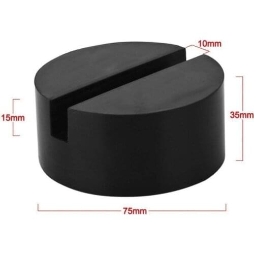 Car Lift Jack Stand Rubber Pads Thicken Black Rubber Slotted Floor Jack Pad Frame Rail Adapter Anti-slip Lift Car Accessories