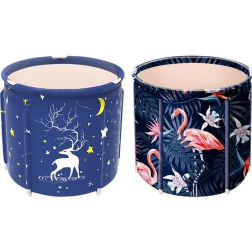 Portable Bathtub Folding Bath Bucket Foldable Large Adult Tub Baby Swimming Pool Insulation Family Bathroom SPA Sauna Bath Tub